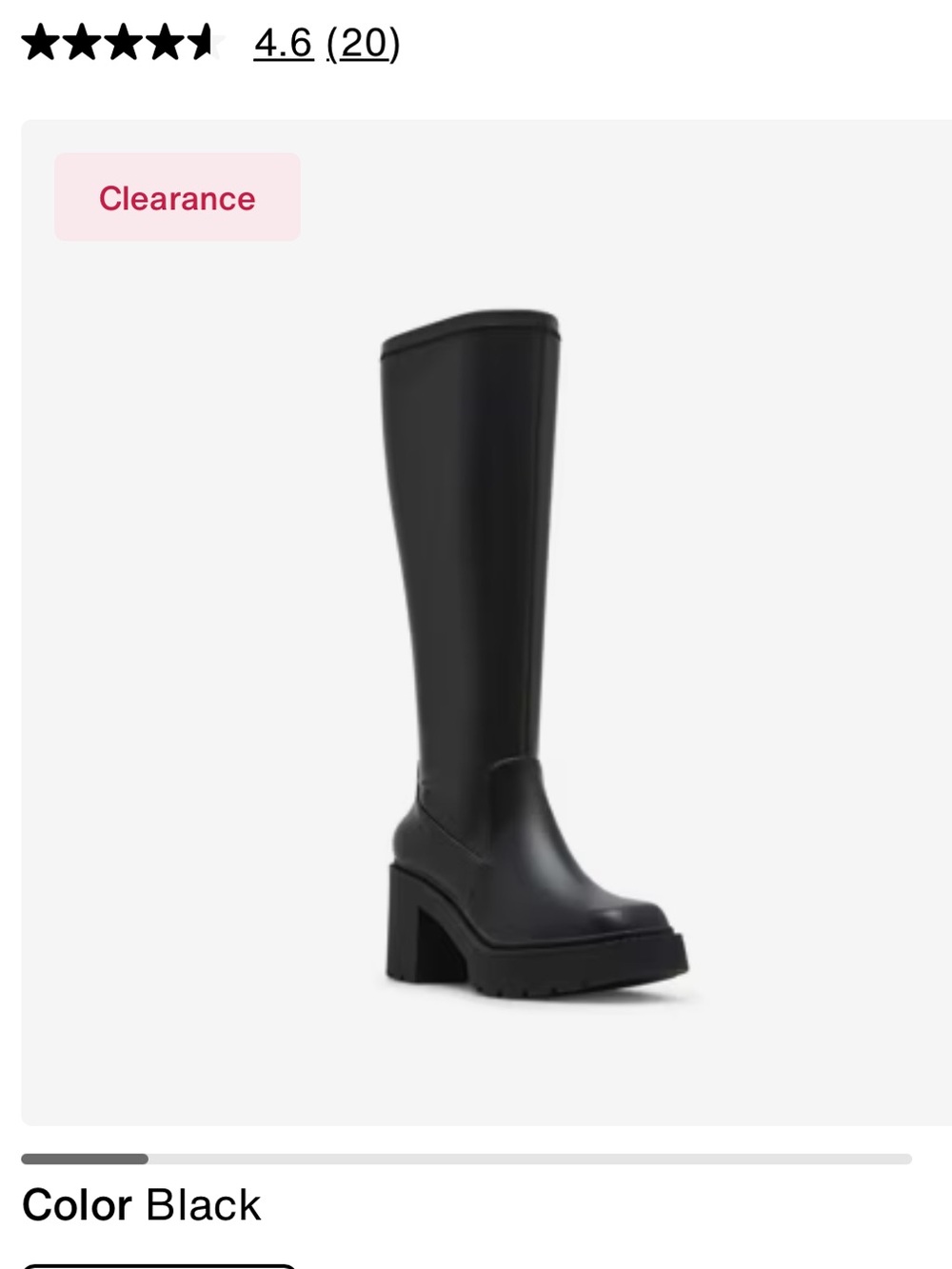 madden girl chunky black boot 7.5 never worn